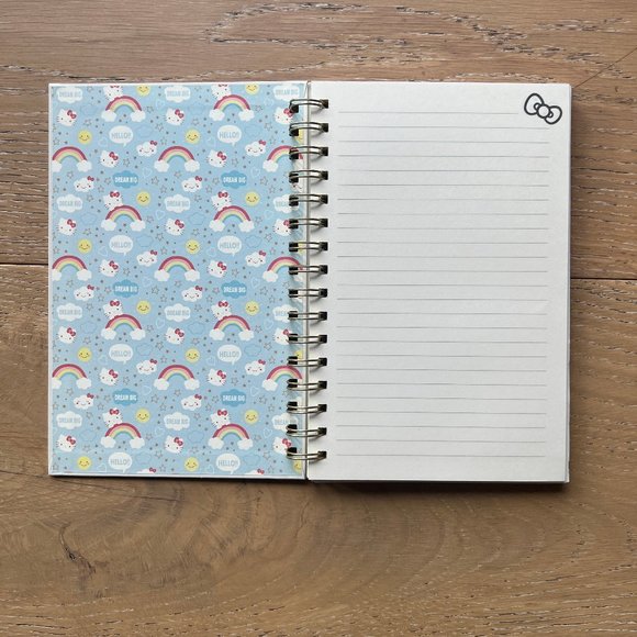 Hello Kitty Notes Notebook - Pink and Teal - Picture 2 of 2